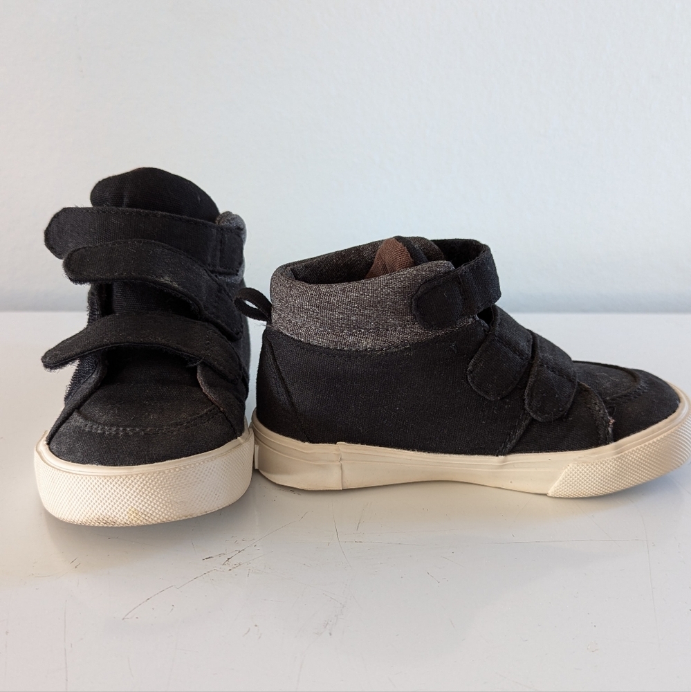 EUC Canvas High Top Sneakers for Toddler Boy 7